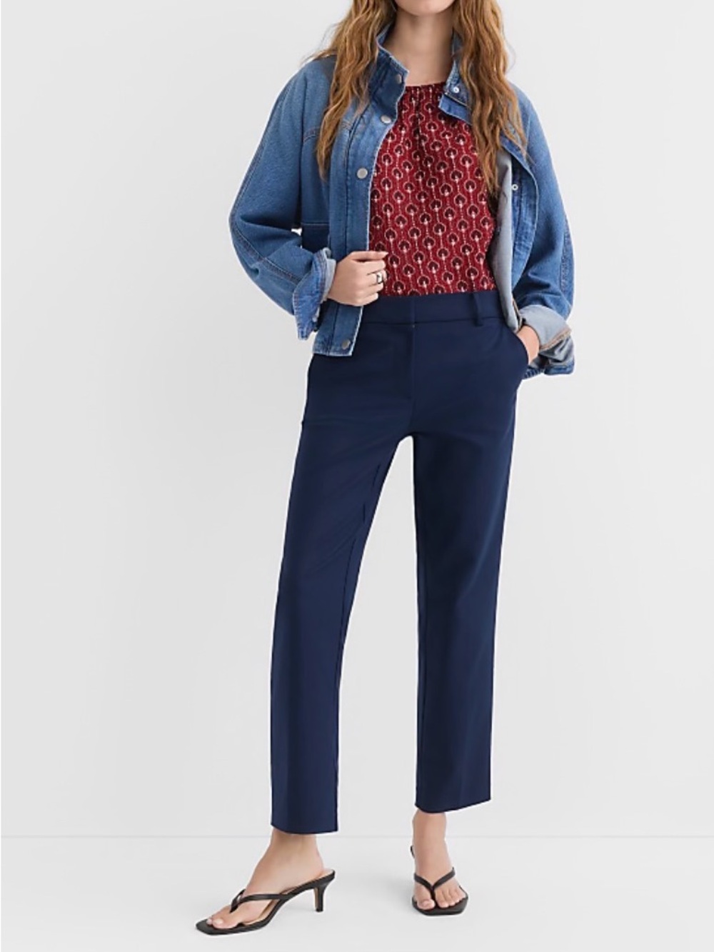 Petite Riviera Slim Pants in Doubleweave